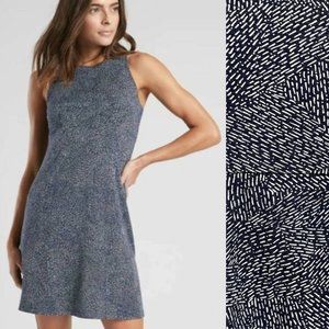 Athleta Navy and White Mini Dress